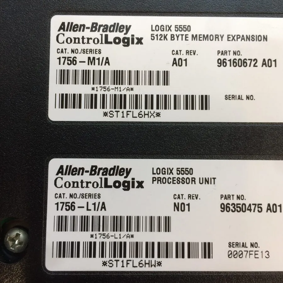 Привод Allen Bradley 1756-M1/A A01 1756-L1A/A N01 Control Logix 5550 Processor