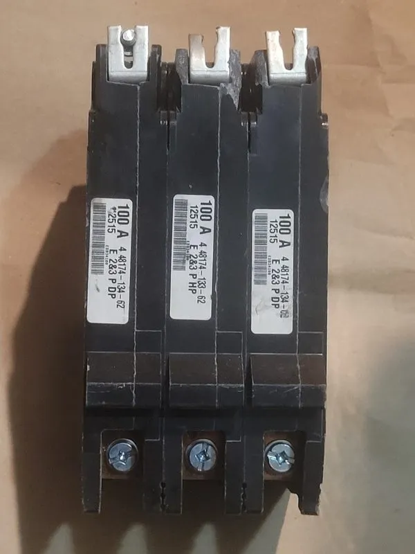 Автоматический выключатель SQUARE D EDB34100 EDB 3 POLE 100 AMP 480v CIRCUIT BRE — фото лота 4