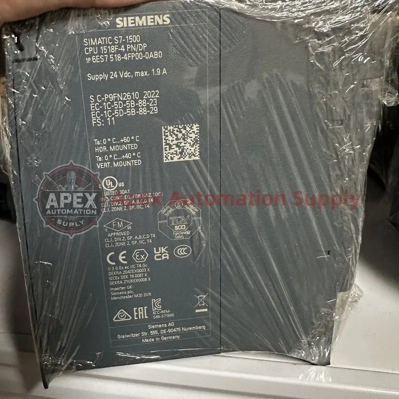 ПЛК Siemens Simatic 6ES7518-4FP00-0AB0 CPU 1518F-4 PN/DP s7-1500 FS 11 V2.9.4 PL