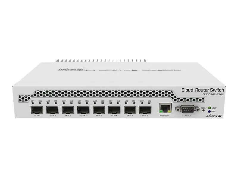 Коммутатор MikroTik CRS309-1G-8S+IN 9 Port Desktop Switch 1 Gigabit Ethernet 8 S