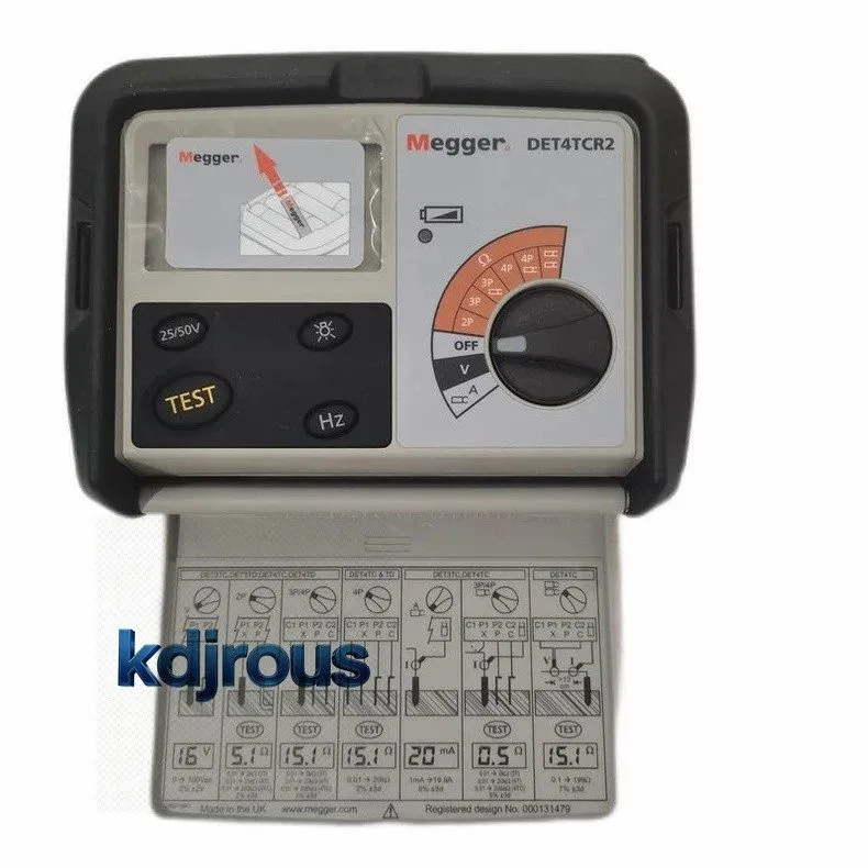 Тестер Megger DET4TCR2 Resistance Tester