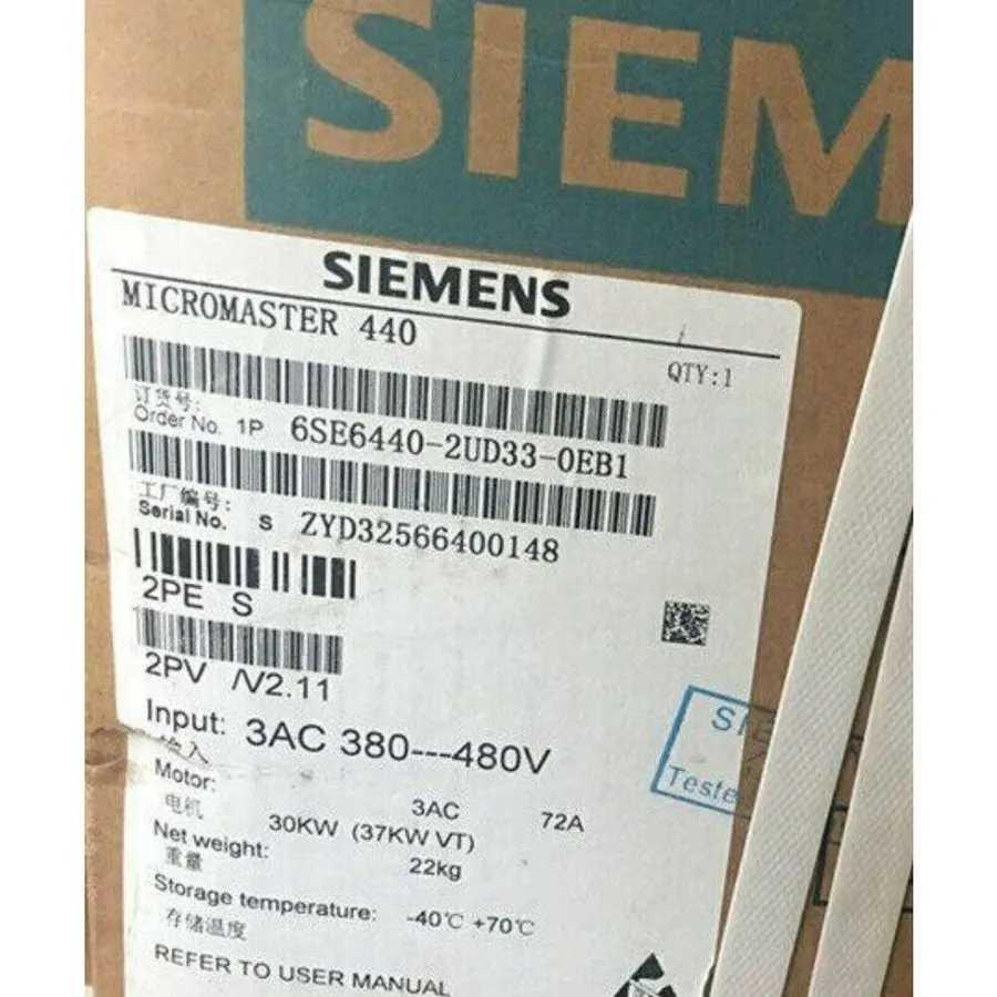 Частотный преобразователь Siemens 6SE6440-2UD33-0EB1 MICROMASTER440 without filt