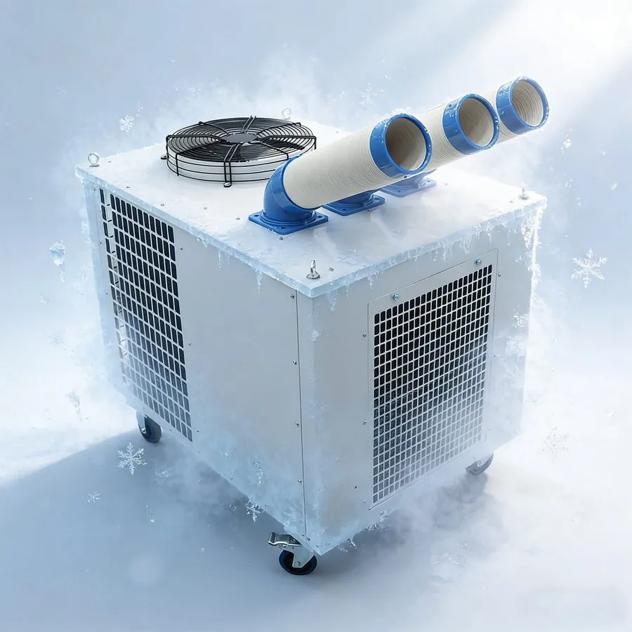 Кондиционер 220V Industrial Air Conditioner with Wheel 3 Tube Spot Cooler 28900B — фото лота 1