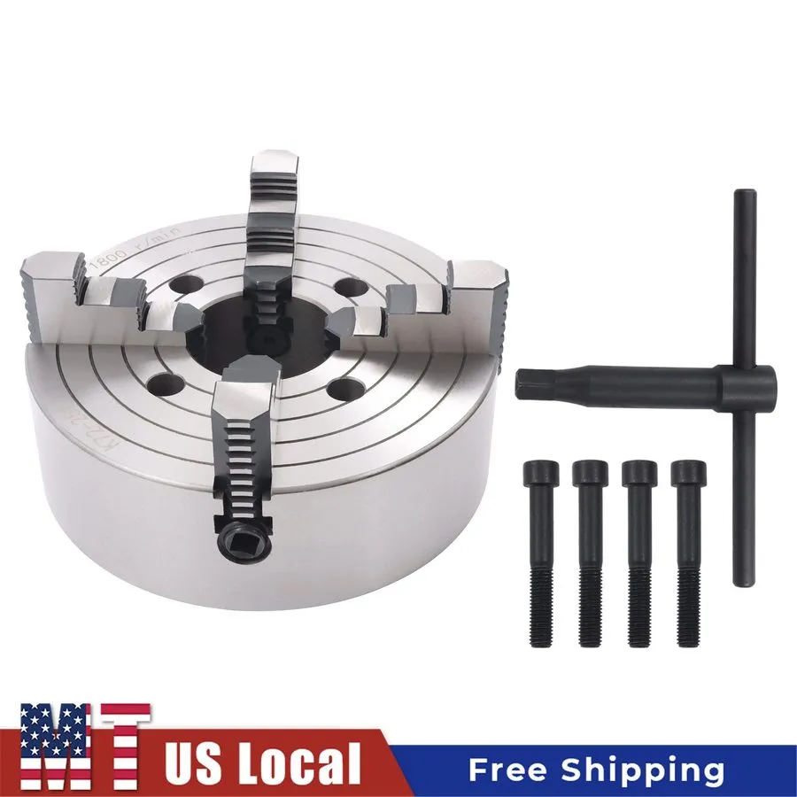 Режущий инструмент LABLT 10" K72-250 4-Jaw Lathe Chuck 0.6-9.84in Clamping Range — фото лота 2