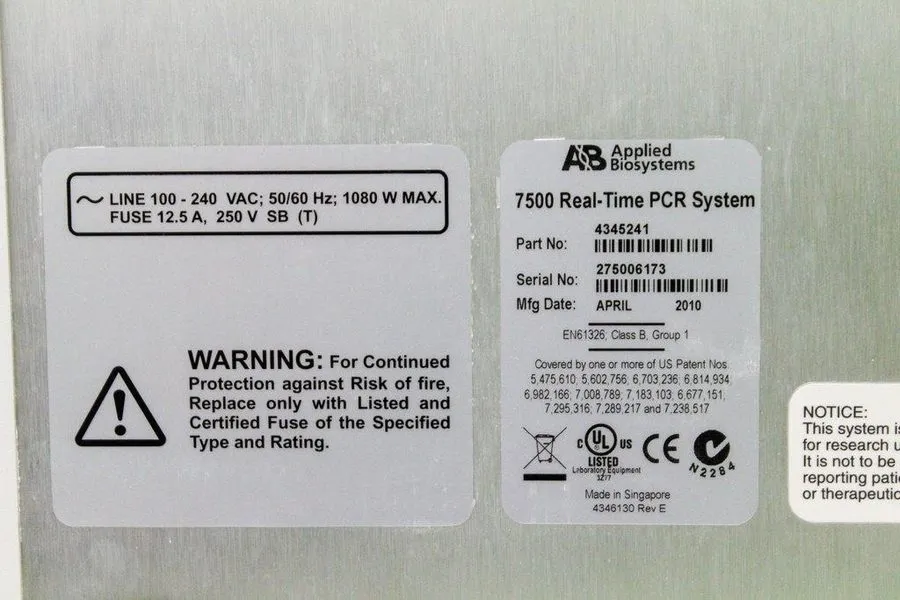 Амплификатор Applied Biosystems 7500 Real Time PCR System Good Condition — фото лота 1