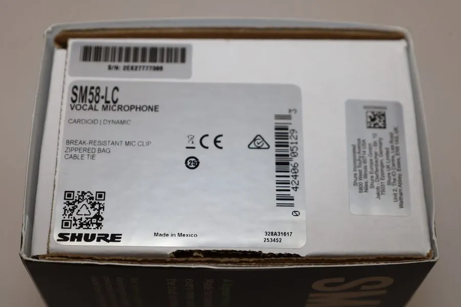 Микрофон Shure SM58-LC Cardioid Dynamic Vocal Microphone '