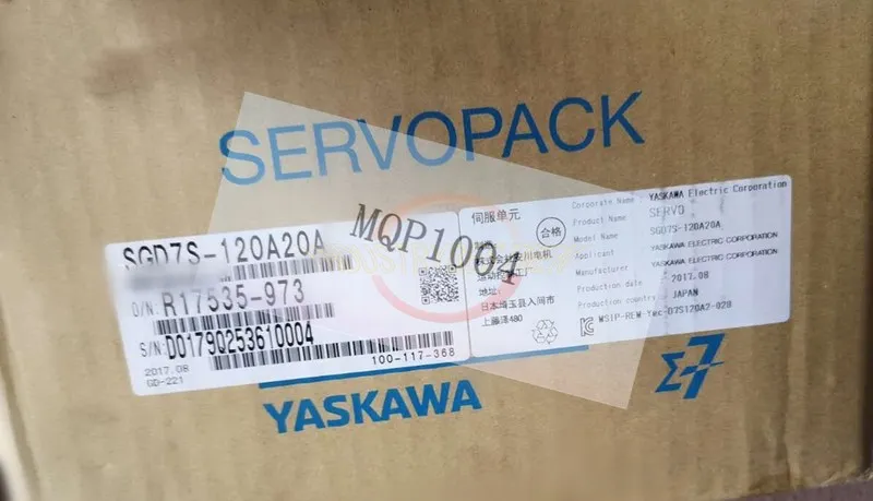 Сервопривод Yaskawa SGD7S-120A20A Servo Driver