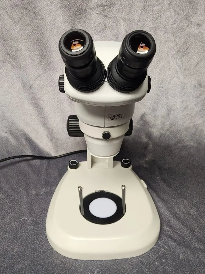 Микроскоп Nikon SMZ745 microscope+10X/21 eyepieces+stand #free EXPRESS shipping — фото лота 2