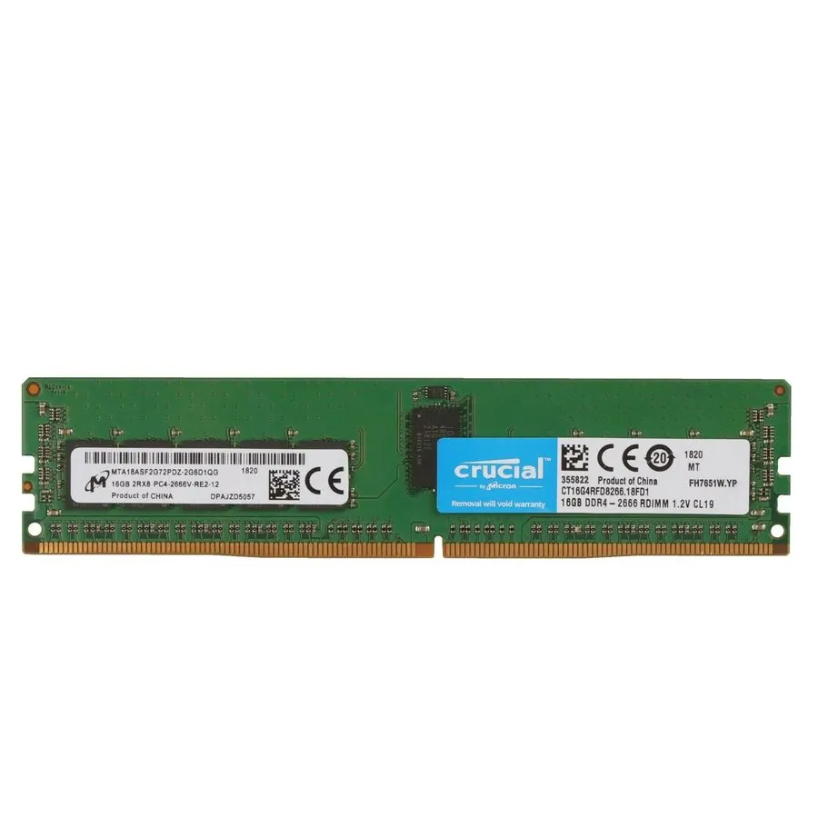 Модуль памяти Crucial CT16G4RFD8266 16GB RDIMM DDR4 2666MHz PC4-21300 REG 2Rx8 S