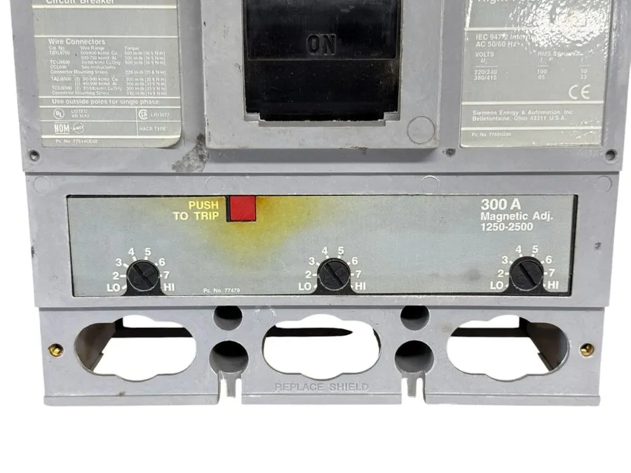 Автоматический выключатель Siemens Sentron Series Circuit Breaker 300A HJXD63B30