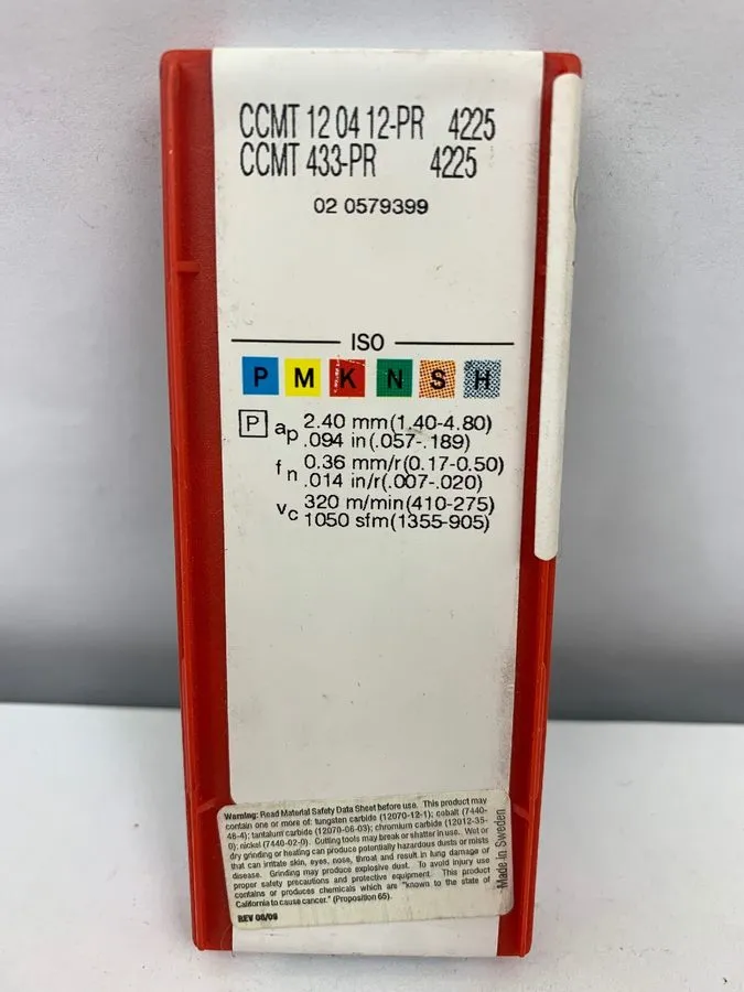Режущий инструмент Sandvik Coromant Carbide Turning Insert CNMG 433-PR 4235