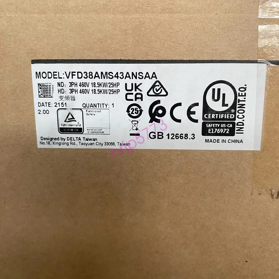Частотный преобразователь VFD38AMS43ANSAA Delta VFD inverter MS300 18.5kw 25HP 3