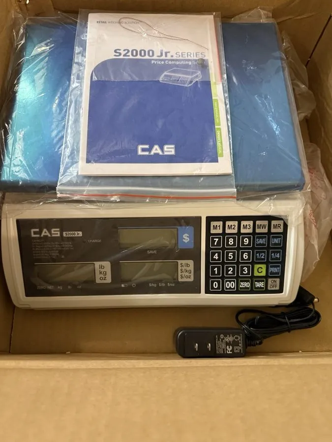 Дисплей Cas S2000JR LCD Price Computing Retail Scale with Power Cord- -Powers On