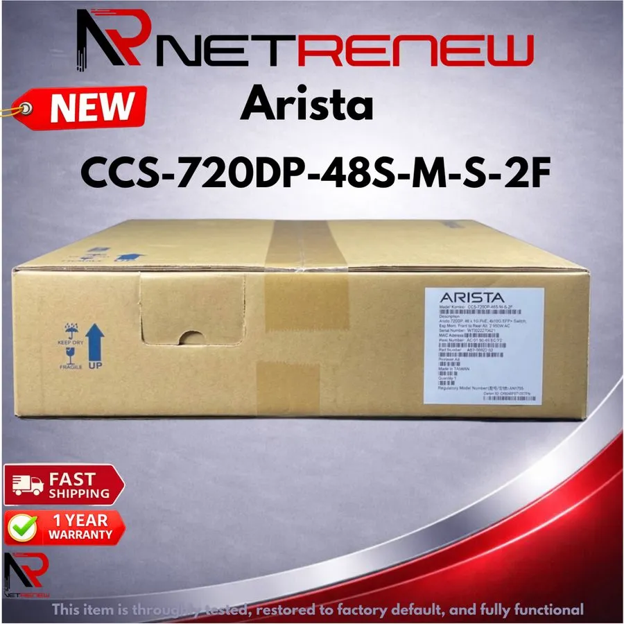 Коммутатор Arista CCS-720DP-48S-M-S-2F 48-Port PoE+ Gigabit 4x10G SFP+ Managed S
