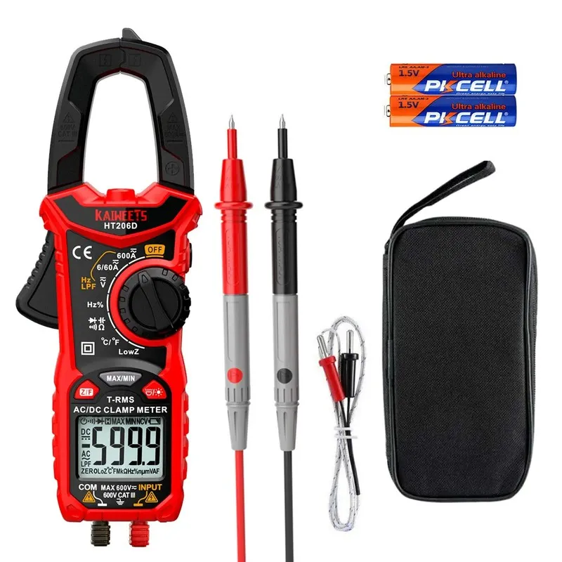 Мультиметр HT206D Digital Clamp Meter 6000 Counts TRMS Multimeter Auto Ranging V — фото лота 2