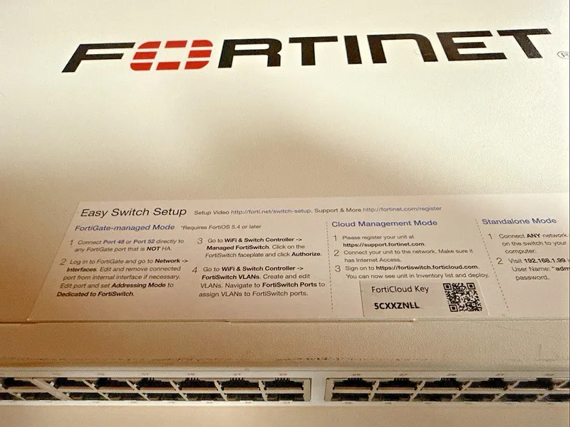 Коммутатор Fortinet FortiSwitch FS-148E-POE 48-Port PoE Managed Network Switch