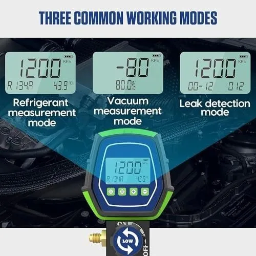 Насос 3.6CFM Mini Split HVAC Vacuum Pump & Gauge Set для Efficient R410A/R22 Ser — фото лота 2