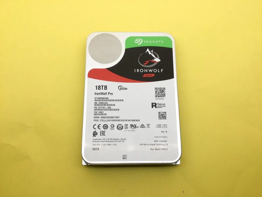 Жёсткий диск Seagate IronWolf Pro 18TB NAS HDD ST18000NE000 7200RPM SATA 3.5”