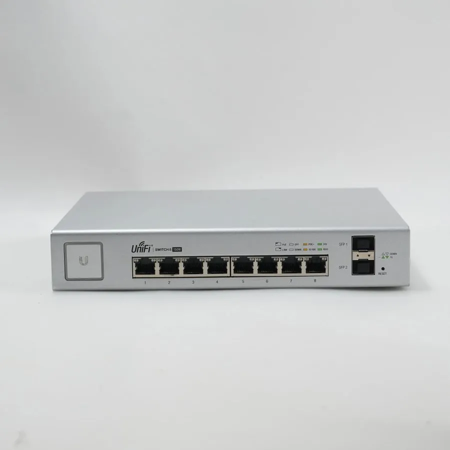 Коммутатор Ubiquiti US-8-150W 8-Port UniFi Switch, Managed PoE+ Gigabit Switch