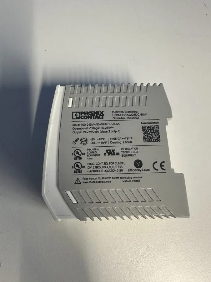 Блок питания Phoenix Contact 30W 24VDC 3 Pole DIN Rail Power Supply UNO-PS/1AC/2