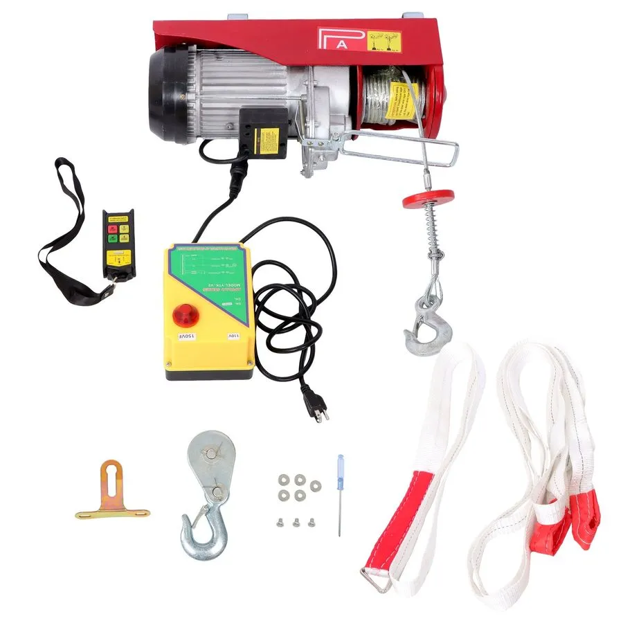 Таль Mini Electric Hoist PA800 1760lbs 110V 1350W 328ft/100m Wireless Remote Con — фото лота 2