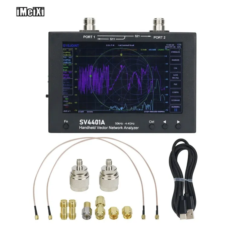 Анализатор цепей SV4401A 50KHz-4.4GHz VNA Vector Network Analyzer 100DB Dynamic