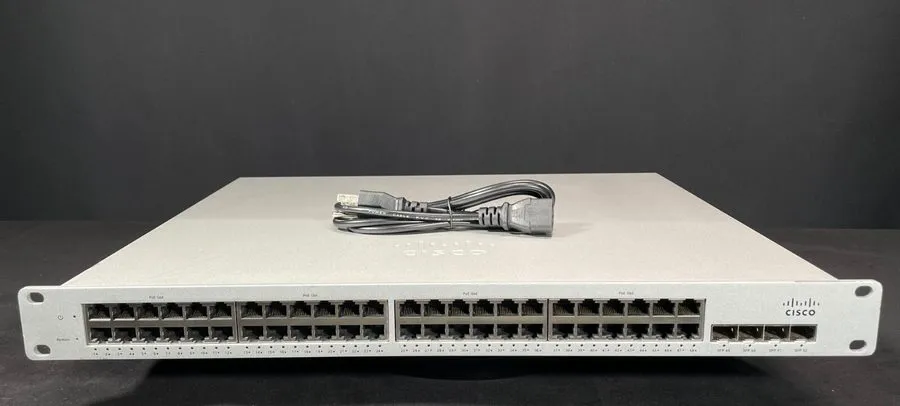 Коммутатор Cisco Meraki MS220-48FP-HW L2 48 Port Gigabit 740W PoE Switch *UNCLAI