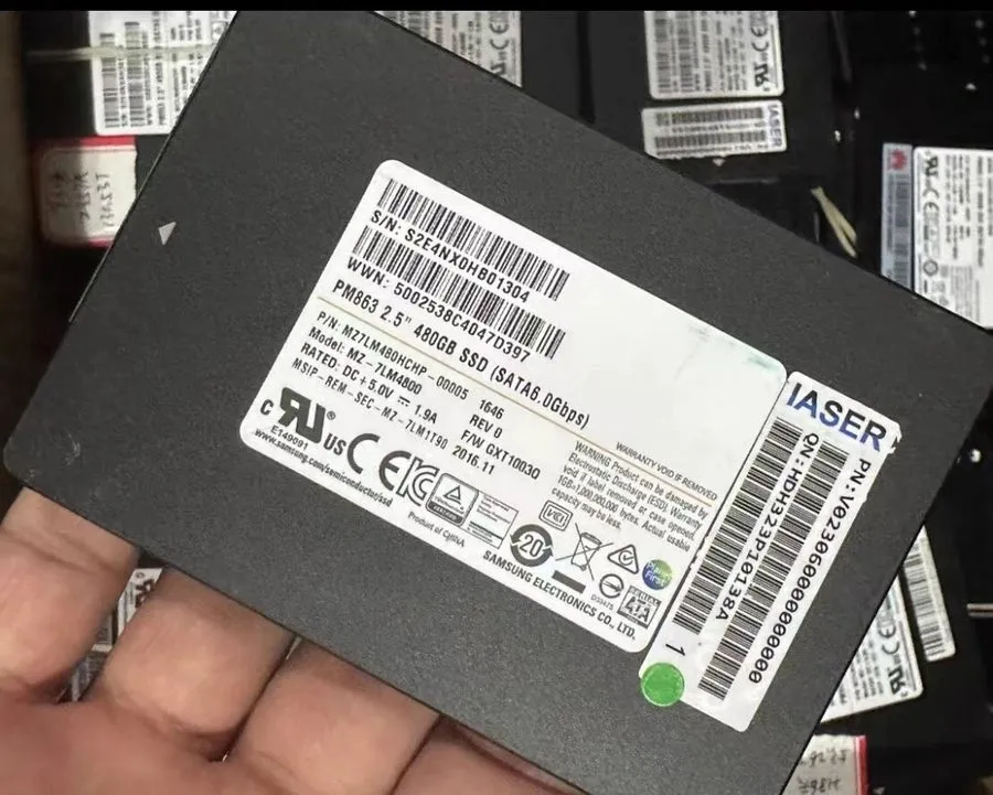 SSD-накопитель SAMSUNG PM863 480GB SSD 6.0Gbps GXT1003Q SATA 2.5" MZ-7LM4800 MZ7