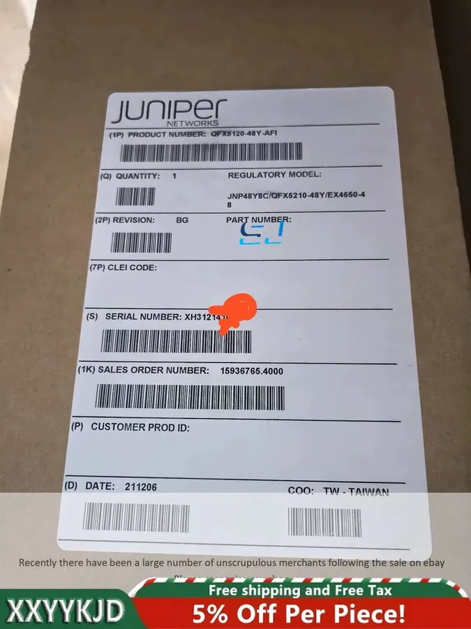 Коммутатор Juniper QFX5120-48Y-AFI Switch