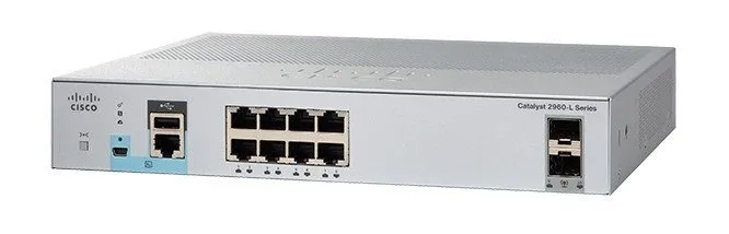 Коммутатор Cisco WS-C2960L-8PS-LL 8-Port Small 1U Managed Gigabit PoE Network Sw