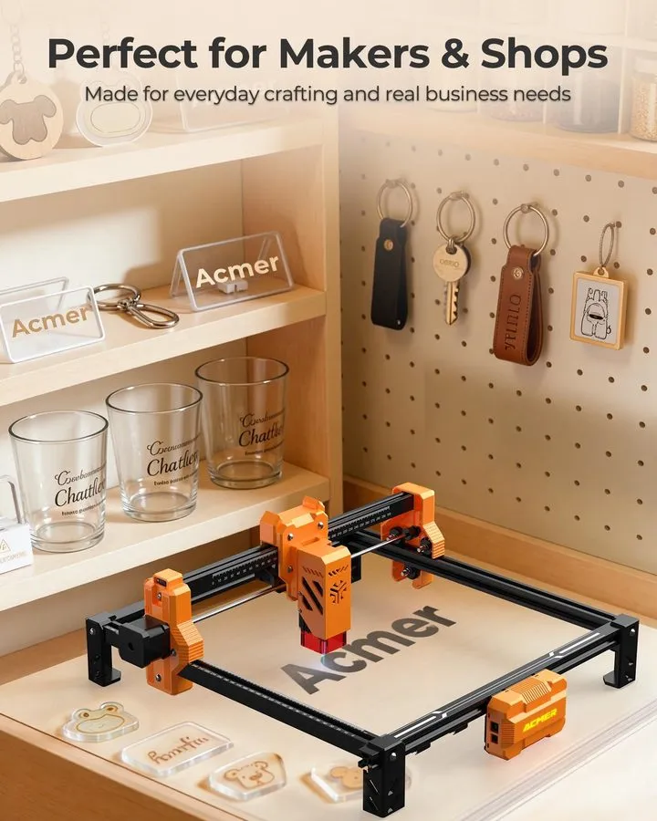 Лазерный гравёр ACMER K1 7000mW Laser Engraver, Desktop 7W Laser Engraving Machi