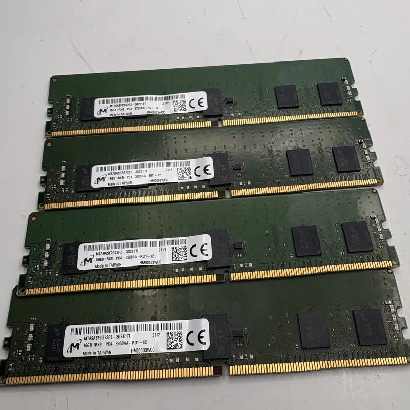Модуль памяти 4x Micron MTA9ASF2G72PZ-3G2 16GB DDR4 PC4-25600 DDR4-3200M 1Rx8 EC