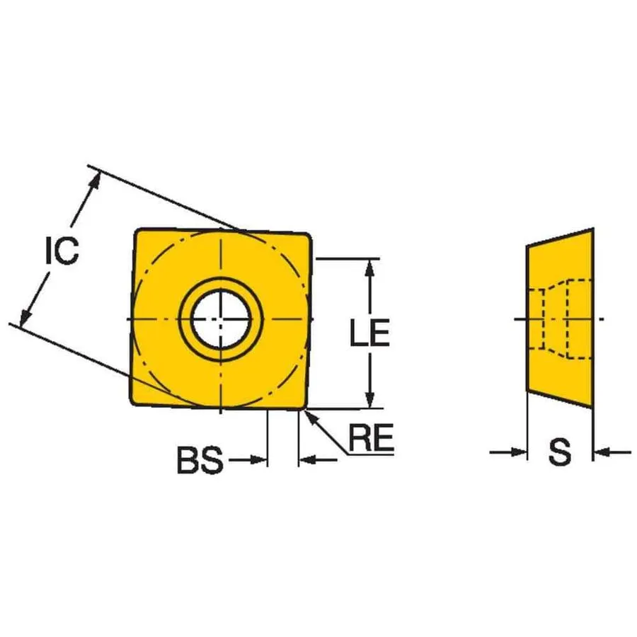 Режущий инструмент Sandvik Coromant 490R140408 MM Grade 1040 Carbide Milling Ins
