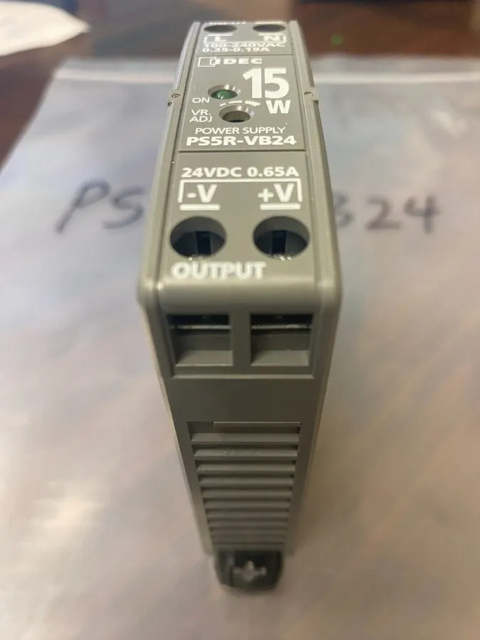 Блок питания IDEC PS5R-VB24 Power Supply 15W 24VDC DIN Rail Mounted — фото лота 1