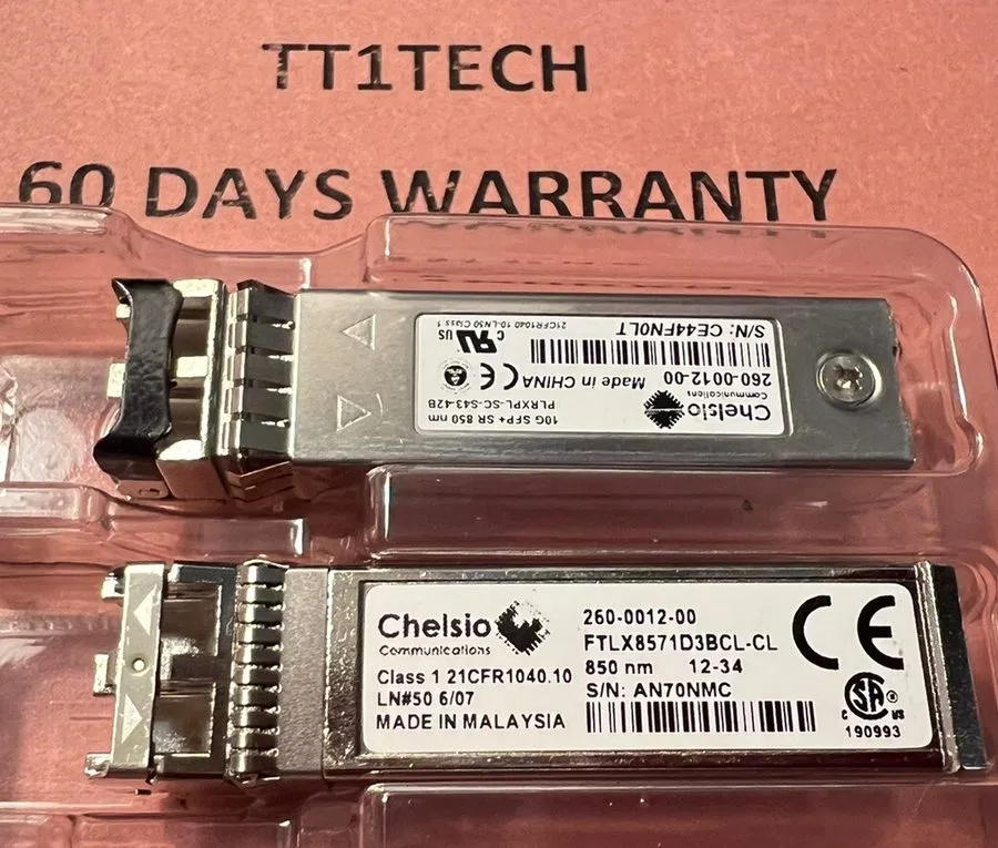Трансивер Chelsio SM10G-SR 260-0012-00 PLRXPL-SC-S43-42B 850nm 10GB SFP+ Transce — фото лота 1