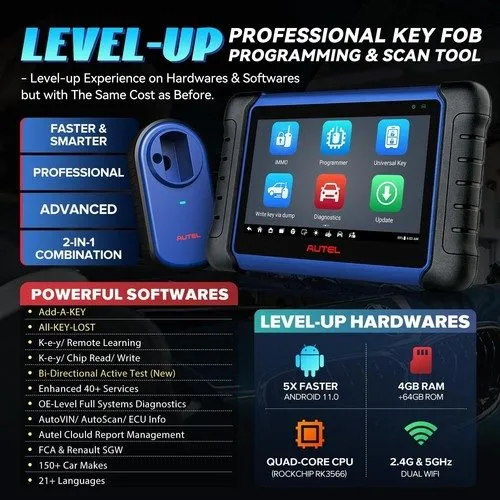 Диагностический сканер 2026 Autel Scanner MaxiIM IM508S+XP400PRO+IMKPA as IM608  — фото лота 2