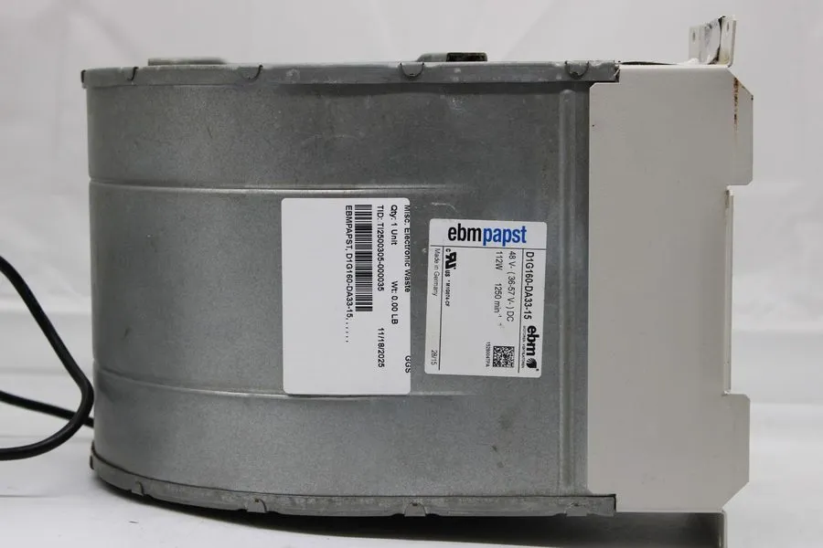 Вентилятор ebm-papst D1G160-DA33-15 Centrifugal Blower Fan 48VDC 112W