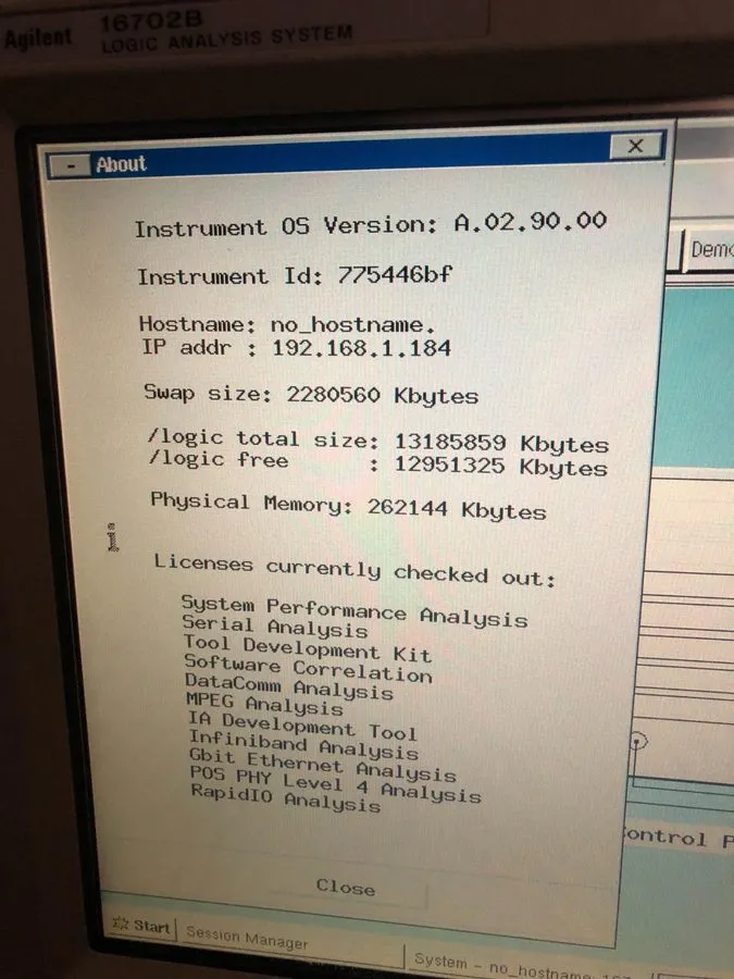 Логический анализатор Agilent Model: 16702B Logic Analyzer with HP: 16534A — фото лота 1