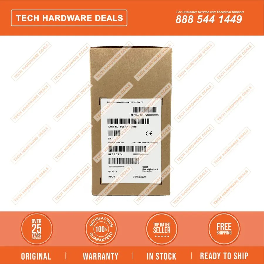 Жёсткий диск EH000600JXLVT HPE 600GB SAS 12G 15K SFF SC DS HDD