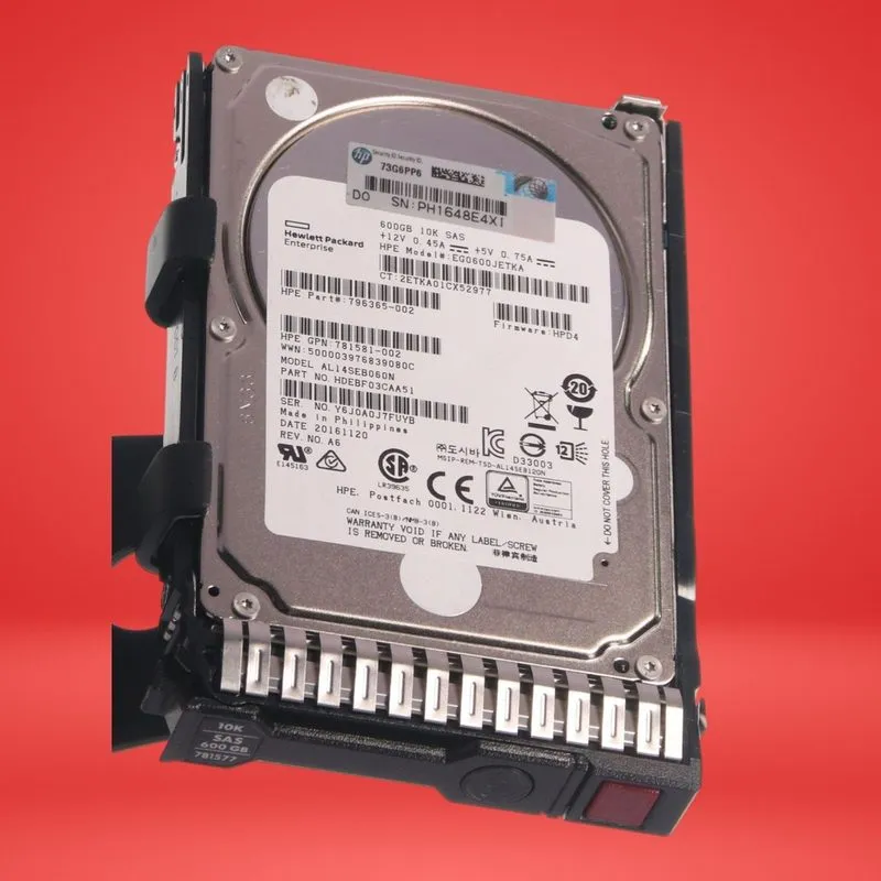 Жёсткий диск HP 600GB SAS HDD Hard Drive 2.5" 10K EG0600JETKA 796365-002 — фото лота 2