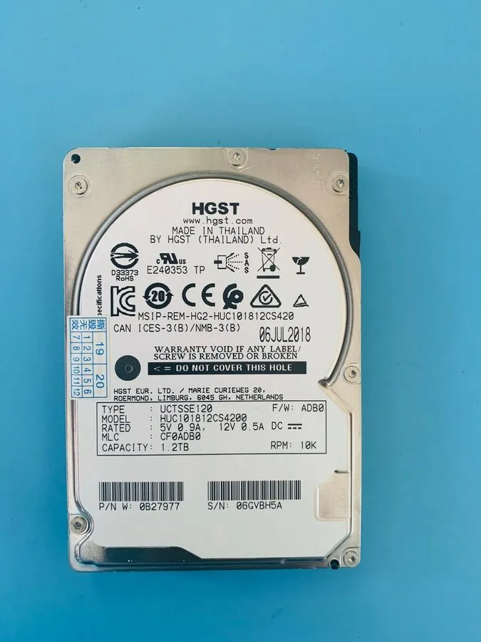 Сервер H.G.S.T 1.2TB HUC101812CS4200 10K 12Gb/s SAS 2.5'' Server Hard Drive