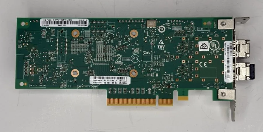 Контроллер Lenovo 01KR586 QLogic QLE2692-LNV Dual Port 16Gb FC HBA BK3210407-33 
