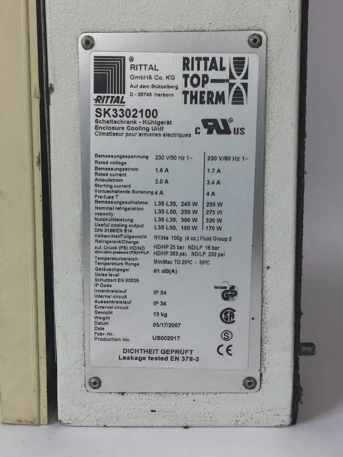 Монтажный шкаф Rittal SK3302100 Enclosure Cooling Unit