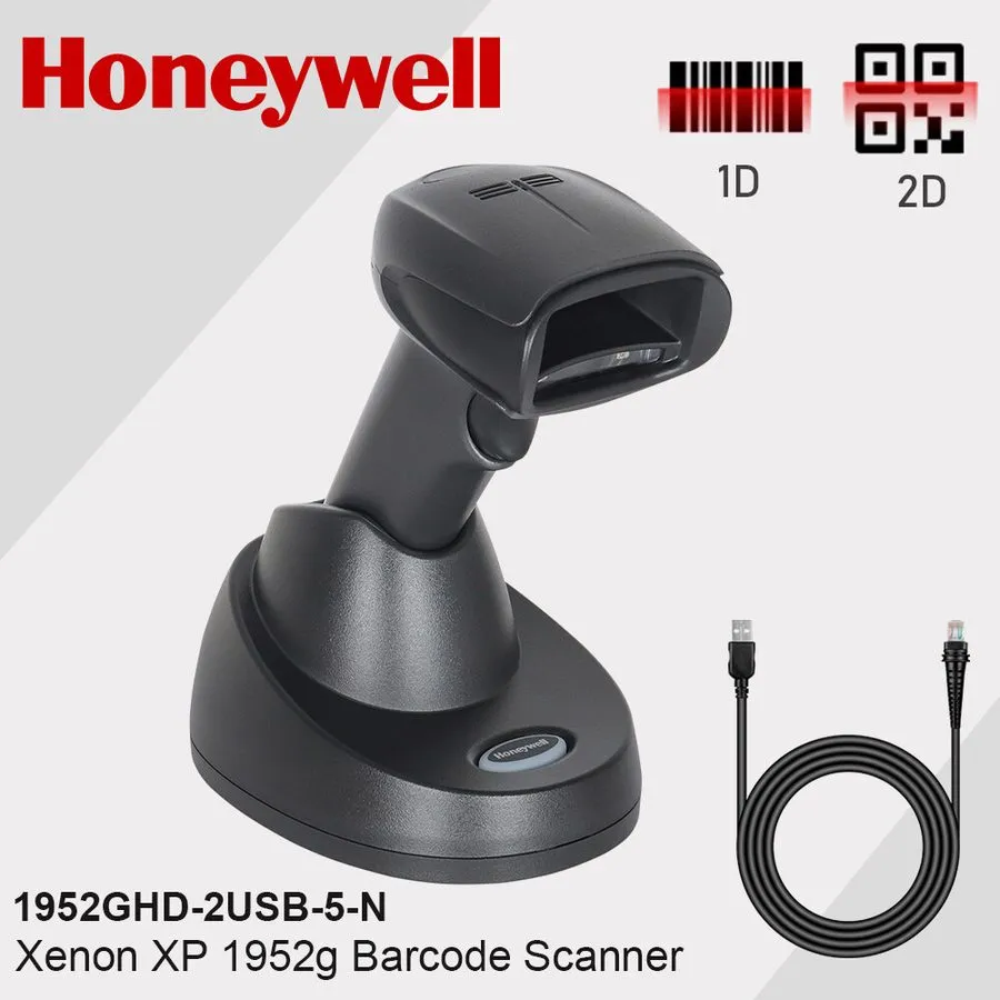 Сканер штрих-кода Honeywell 1952GHD-2USB-5-N Xenon XP Wireless Handheld USB 1D 2