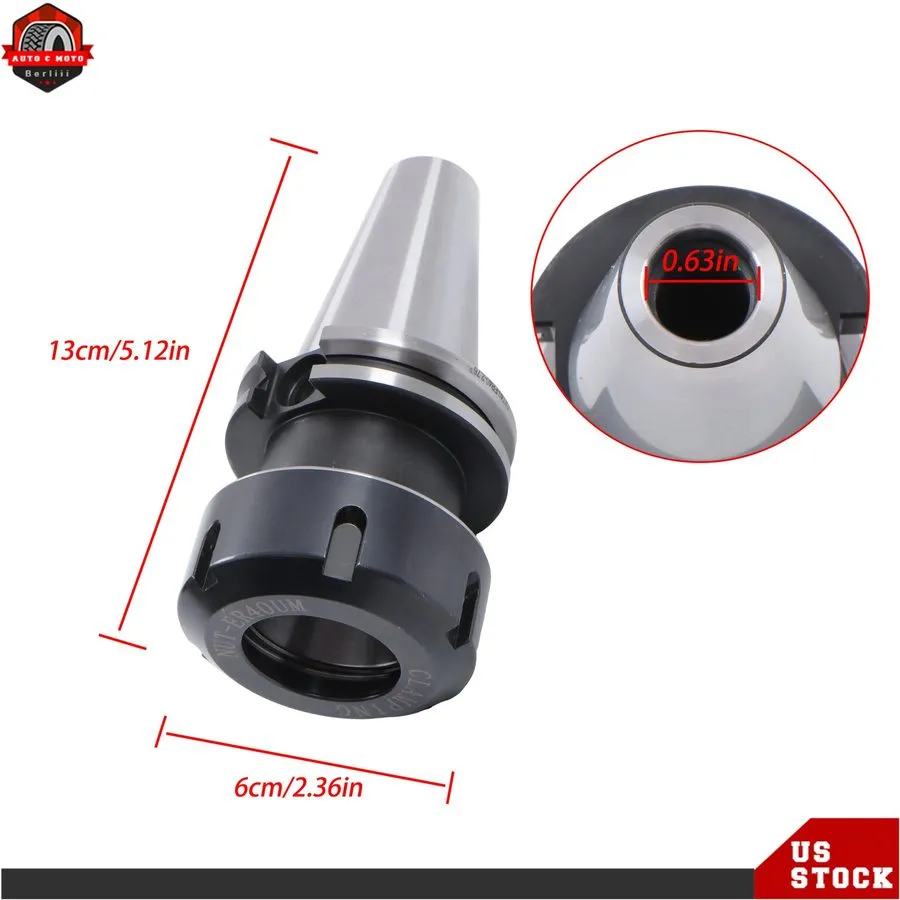 Режущий инструмент Collet Chuck CAT40-ER40 2.76" GAGE Length Tool Holders 0.0001 — фото лота 1