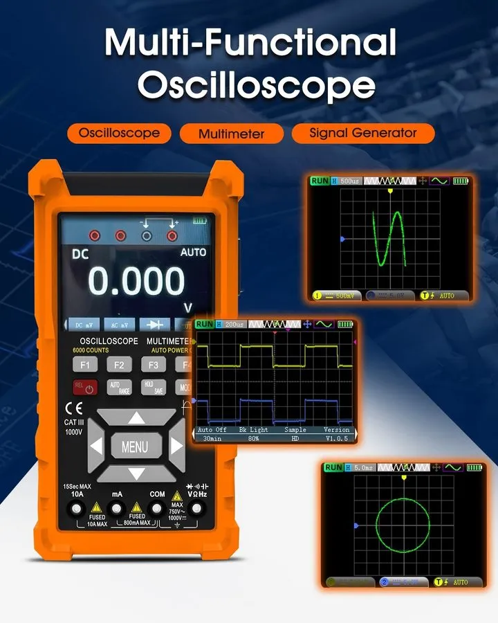 Осциллограф Handheld Digital Storage Oscilloscope 20MHz 200MSa/S 2ch JDS2022A — фото лота 1