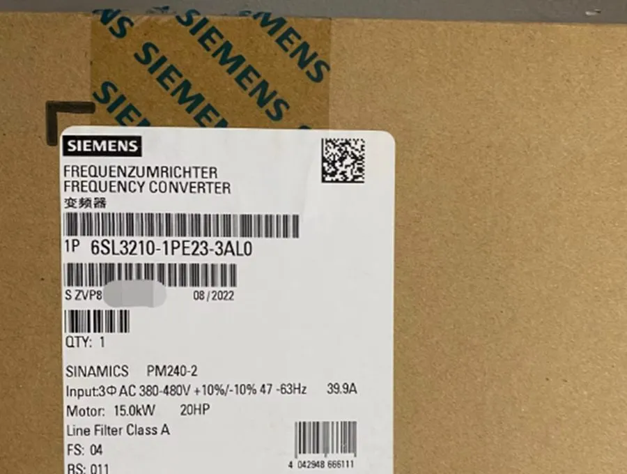 Частотный преобразователь Boxed Siemens SINAMICS G120 6SL3210-1PE23-3AL0