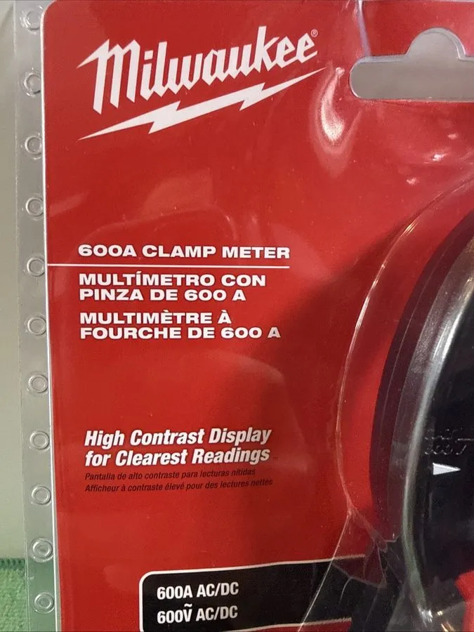 Тестер Milwaukee 2237-20 600V AC/DC Digital Clamp Meter HVAC/R — фото лота 1