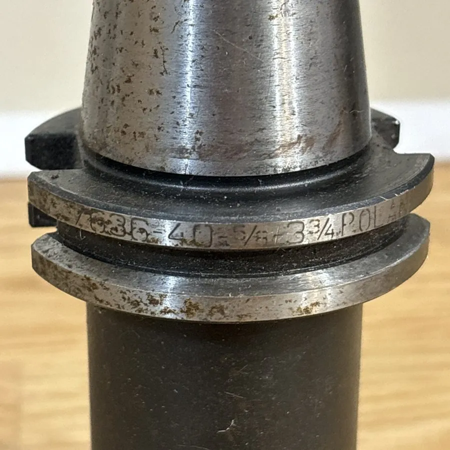 Режущий инструмент TMX 7636-40-5/8-3-3/4 ANSI B5.50/CAT Taper CAT40 End Mill Hol — фото лота 1