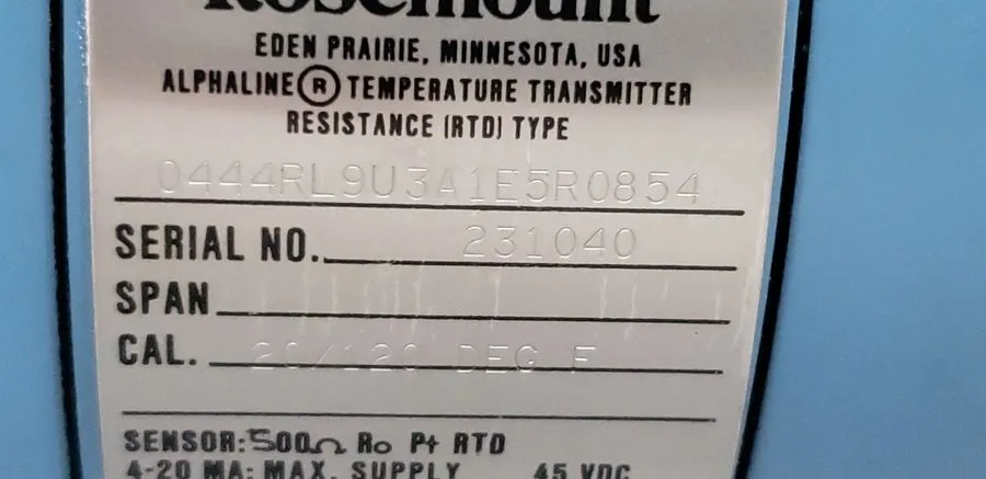Датчик температуры ROSEMOUNT 0444RL9U3A1E5R0854 TEMPERATURE TRANSMITTER